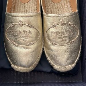 Prada Calzature Donna Logo Espadrilles 38